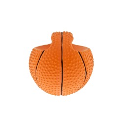 Ballons de basket en latex avec poignée - Jouet à mâcher et à jouer durable - Ensemble de 6 pièces - 12 cm
