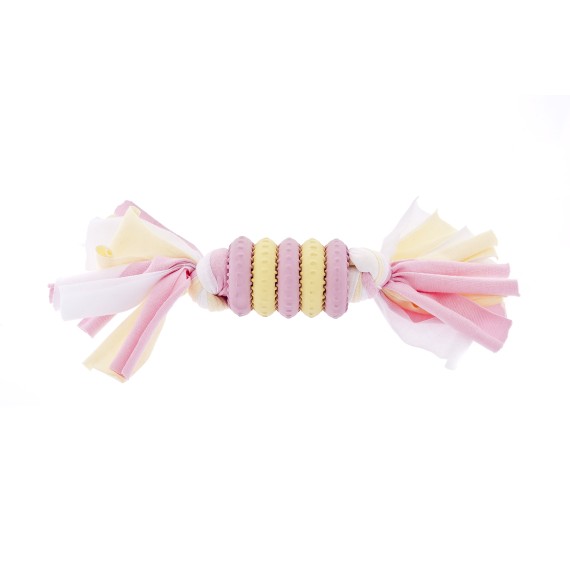Jouet en coton et jute - Manche épais et résistant - Coton - 50 cm