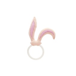 Anneaux pour lapin - Jouet à mâcher avec oreilles de lapin - Ensemble de 9 pièces - 23,5 cm