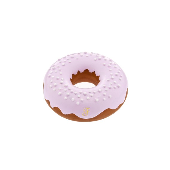 Jouets pour animaux en latex Donuts - Motif à mâcher coloré - Lot de 4 - 11 cm