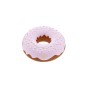 Jouets pour animaux en latex Donuts - Motif à mâcher coloré - Lot de 4 - 11 cm