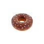 Jouets pour animaux en latex Donuts - Motif à mâcher coloré - Lot de 4 - 11 cm
