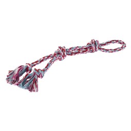 Jouet en coton et jute - Manche épais et résistant - Coton - 50 cm