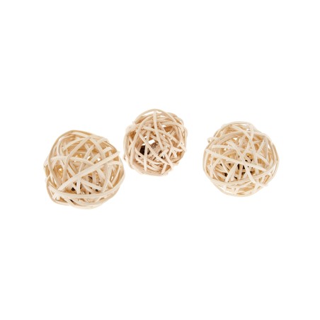 Jouet en osier Matatabi - À mâcher et à jouer - Lot de 6 - 5 cm