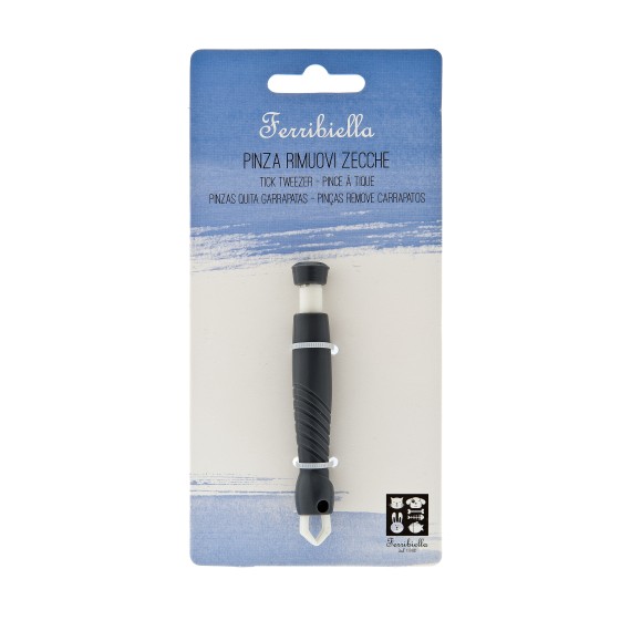 Pince à tiques – Outil de précision pour retirer les tiques – Manche en acier et bois – Peigne à 70 dents - PTT101-P