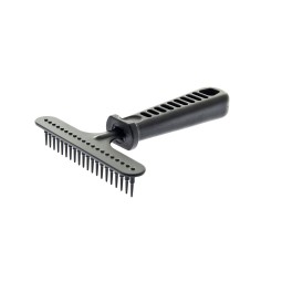 Râteau à pointes coniques 20 dents – Outil de toilettage démêlant – Plastique durable – Soin du pelage des animaux - PTT3518D-P