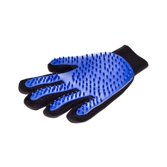 Gant de toilettage pour animaux – Toilettage et épilation – Maille et caoutchouc – Brosse douce pour chiens et chats - PTTS101-P