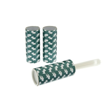 Brosse ramasse-poils avec rouleaux – Élimine les poils d'animaux pour surfaces et vêtements – Support en plastique - PTTS29-P