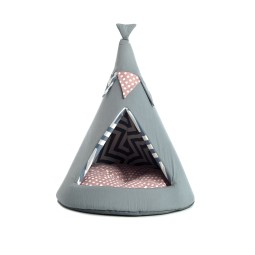 Tendotto – Lit tente en polyester pour animaux – Cachette confortable et antidérapante – Confort et sécurité - T1109-P