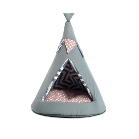 Tendotto – Lit tente en polyester pour animaux – Cachette confortable et antidérapante – Confort et sécurité - T1109-P