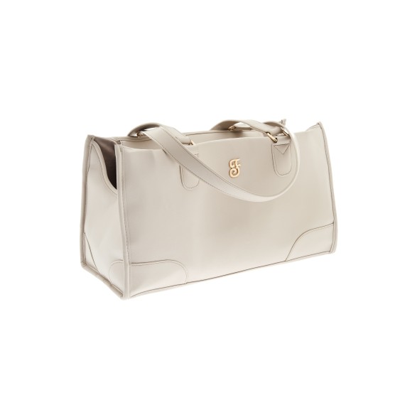 Sac de transport Mokka – Avec poche, laisse de sécurité et sac en tissu – Similicuir et polyester - T1112-P