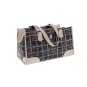 Sac de transport Mokka – Avec poche, laisse de sécurité et sac en tissu – Similicuir et polyester - T1112-P