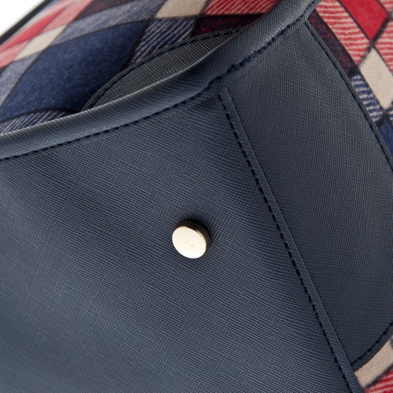 Sac de transport Mokka – Avec poche, laisse de sécurité et sac en tissu – Similicuir et polyester - T1112-P