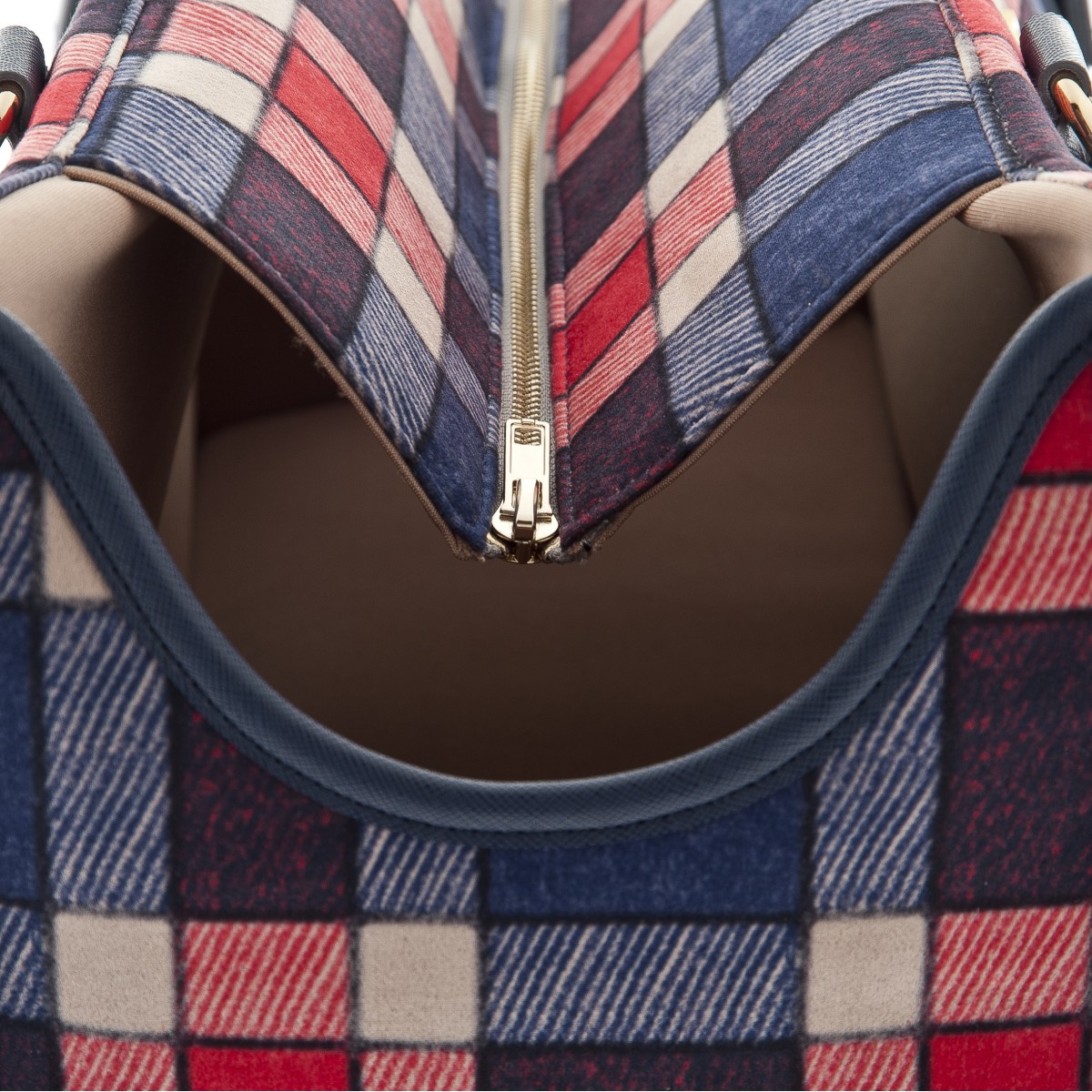 Sac de transport Mokka – Avec poche, laisse de sécurité et sac en tissu – Similicuir et polyester - T1112-P