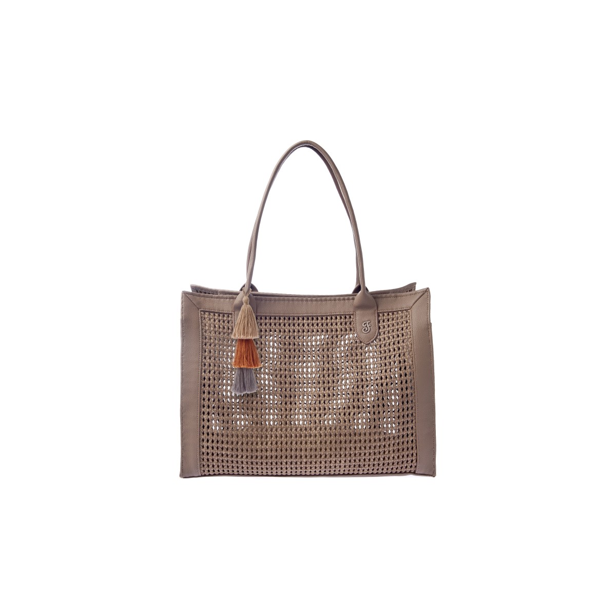 Sac de transport Belle – Avec laisse intérieure – PVC, similicuir et coton – 40x30x20 cm - T1177-P