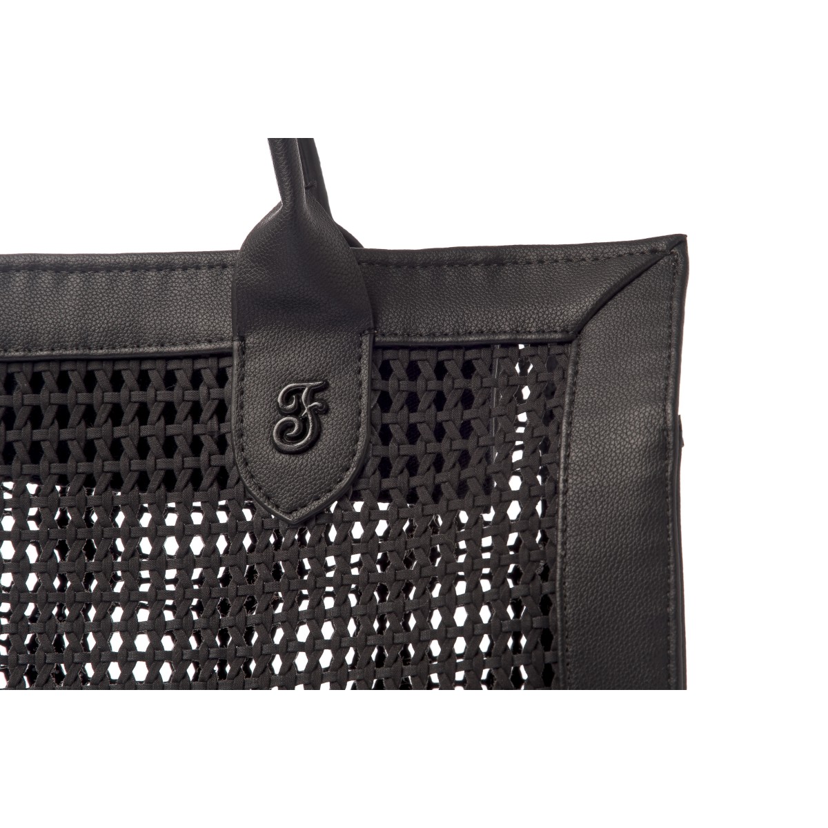 Sac de transport Belle – Avec laisse intérieure – PVC, similicuir et coton – 40x30x20 cm - T1177-P